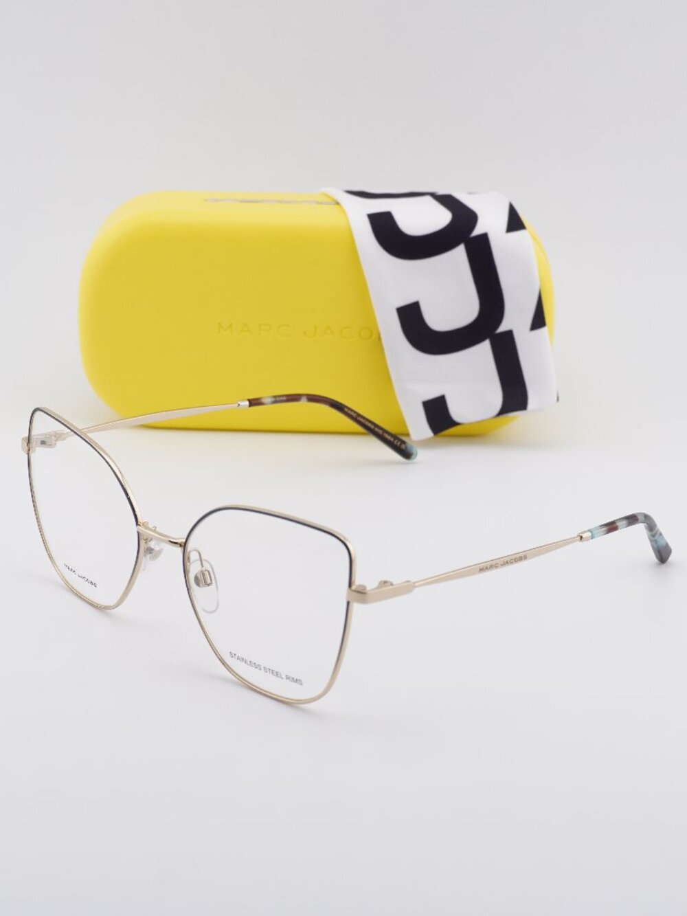 Marc Jacobs MARC 704 0NUC 00 Cat Eye Eyeglasses 56mm - Blue/Gold